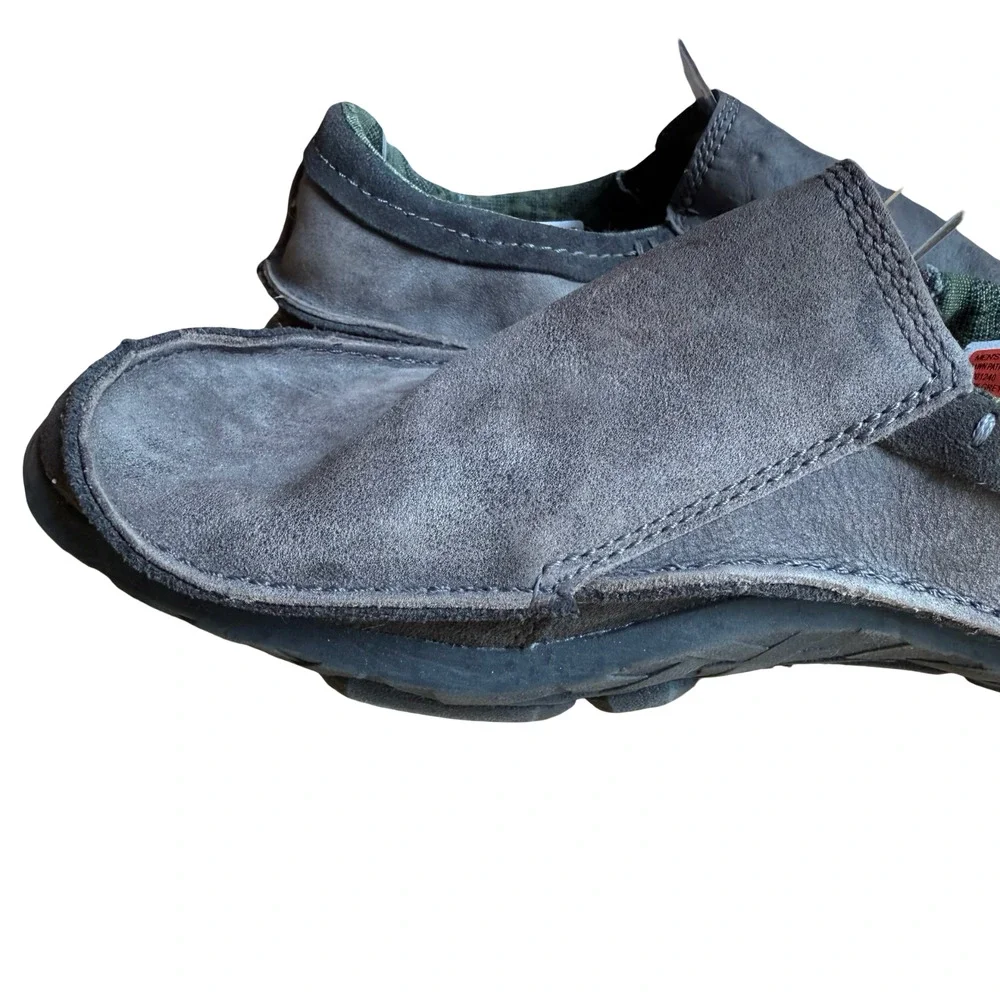 Cushe Dawn Patrol Slipper Dark Gray Raw Leather Slip On Loafers Shoes sz 9